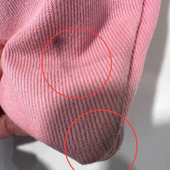 ๐ฏAuthentic Yves Saint Laurent Kahala Pink Canvas & Velvet YSL Logo Tote Bag - Picture 4 of 11